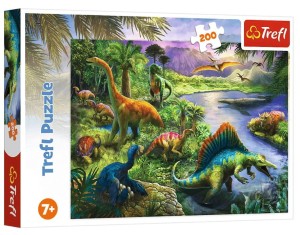 Trefl - Puzzle 200 el. - Drapieżne Dinozaury 13281