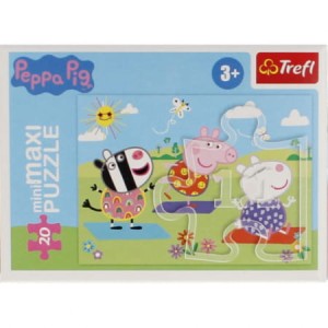 Trefl - Puzzle Mini-maxi 20 el. – Beztroski dzień Peppy 1 - 21124
