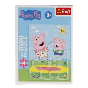 Trefl - Puzzle Mini-maxi 20 elementów – Beztroski dzień Peppy - 21125