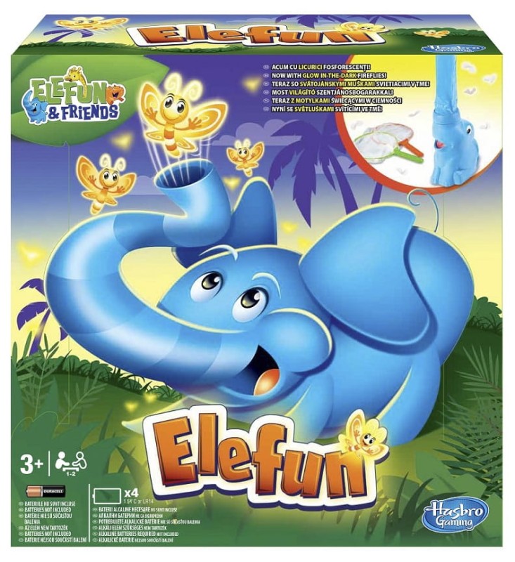 HASBRO GRA RUCHOWA ELEFUN ŚWIECĄCE MOTYLKI A4092