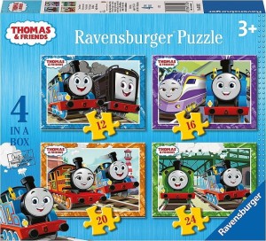 Ravensburger – Puzzle 4w1 – Tomek i Przyjaciele 3138