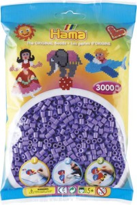 Koraliki Hama MIDI 3000 Koralików 201-45 Kolor Fioletowy Pastelowy