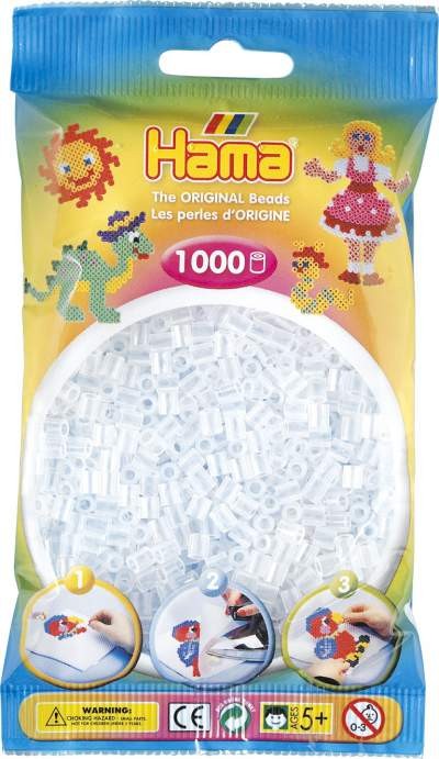 Koraliki Hama MIDI 1000 Koralików 207-19 Kolor Transparentny