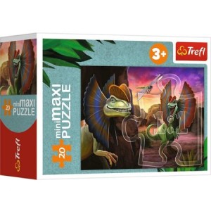 Trefl - Puzzle Mini-maxi 20 elementów – Poznaj świat dinozaurów - 21136