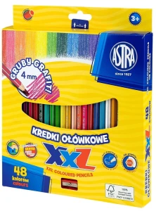 Astra - Kredki ołówkowe XXL 48 kolorów 8139