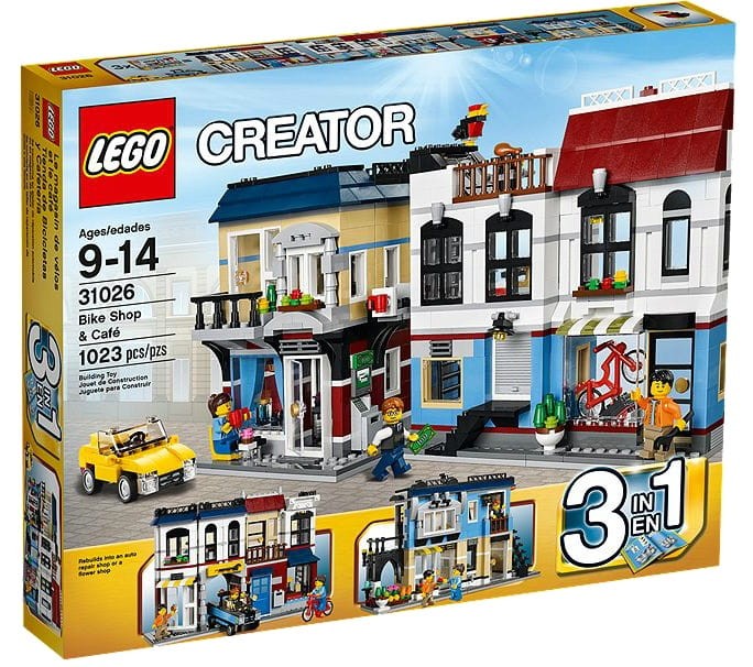 LEGO Creator 31026 Miasteczko Kawiarnia Rowery 3w1