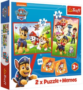 Trefl - Puzzle 2w1 + Memos - Psi Patrol - 93337