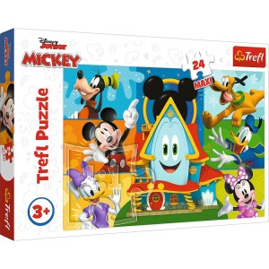 Trefl - Puzzle maxi 24 elementy – Myszka Miki i przyjaciele - 14351