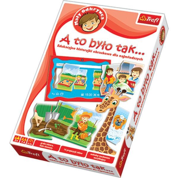 Trefl 01128  Puzzle Historyjki Obrazkowe A to było tak... - Układanka Edukacyjna