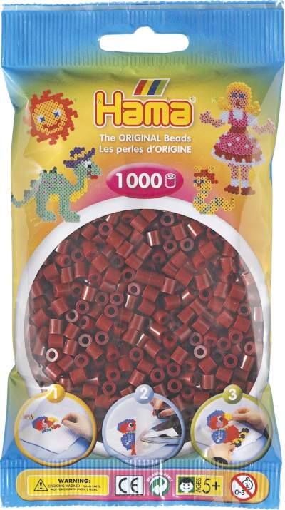 Koraliki Hama MIDI 1000 Koralików 207-30 Kolor Burgundowy