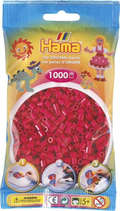 Koraliki Hama MIDI 1000 Koralików 207-29 Kolor Bordowy