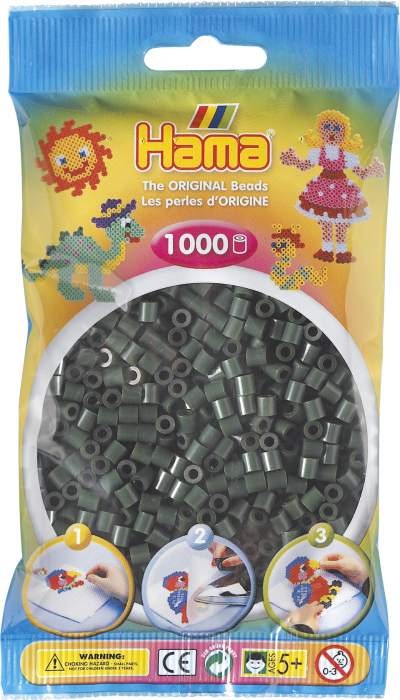 Koraliki Hama MIDI 1000 Koralików 207-28 Kolor Ciemny Zielony