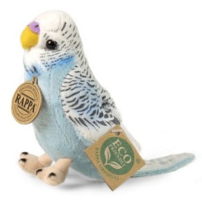 Rappa 505056 Maskotka papuga falista niebieska 12 cm