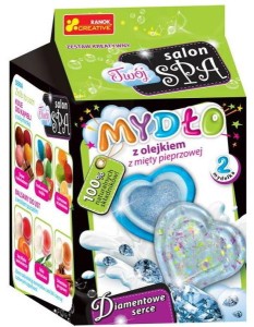Ranok Creative 9516 Salon SPA - Mydło z olejkiem z mięty pieprzowej - Diamentowe serce