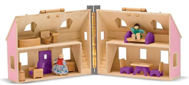Melissa &amp;; Doug Drewniany domek dla lalek 13701