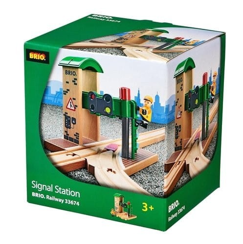 BRIO Zwrotnica z Sygnalizacją 33674