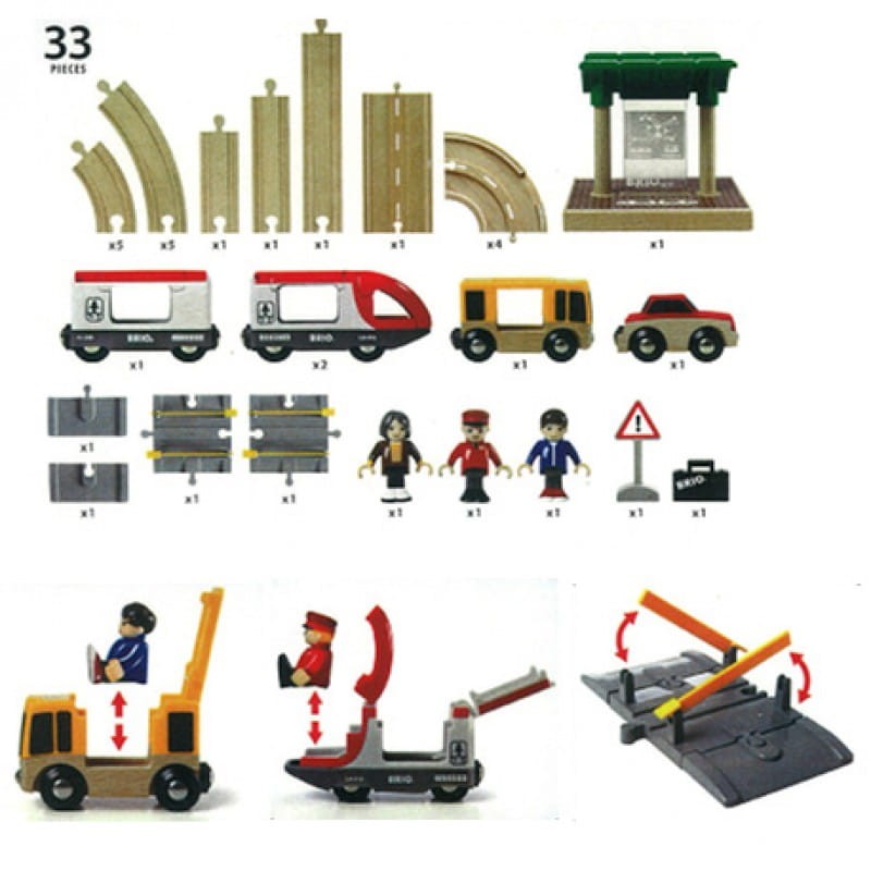 BRIO Zestaw Tory i Droga 33209