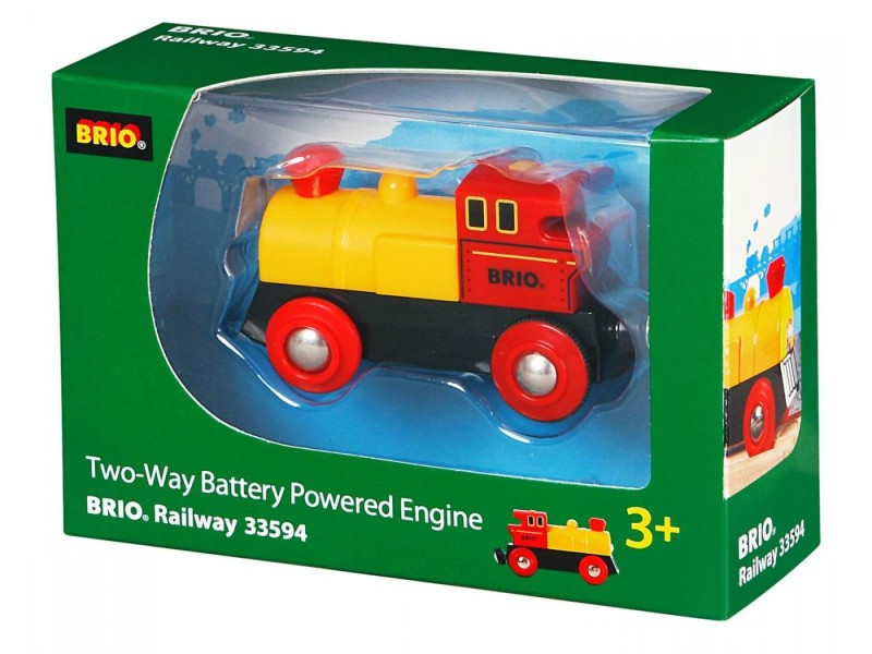 BRIO Lokomotywa na baterie Żółty Parowóz 33594