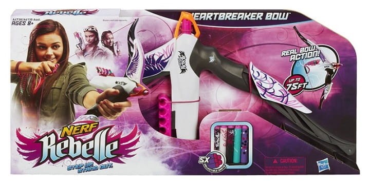 NERF Rebelle Łuk Różowy A4738