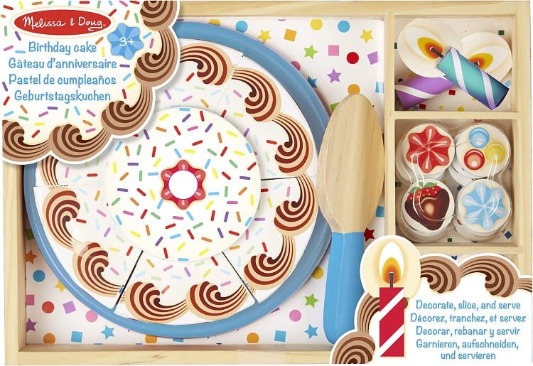Melissa &amp;; Doug Drewniany Tort Urodzinowy Do Krojenia 10511