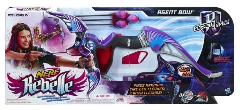 NERF A8858 REBELLE Wielki Łuk Agentki + Strzałki