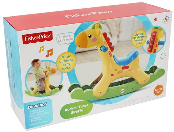 Fisher Price BBW07 Muzyczna Żyrafa na Biegunach