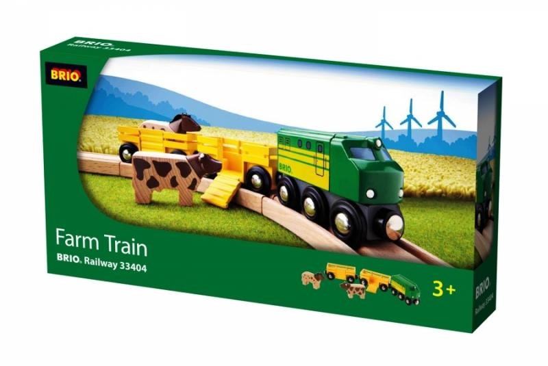 BRIO Pociąg z Farmy 2 Wagony 33404