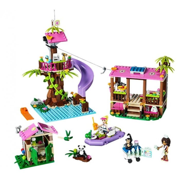 Klocki LEGO Friends 41038 Dżungla Baza Ratownicza