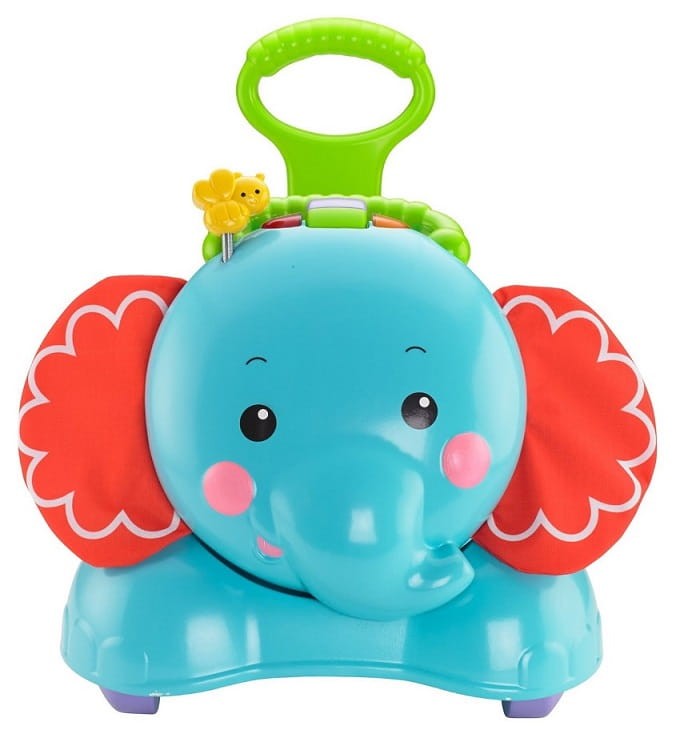Fisher Price CBN62 Słonik 3 w 1 Chodzik, Jeździk, Skoczek + Słonik BLF65 Przytulaczek