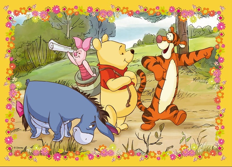 Trefl 34062 Puzzle Kubuś Puchatek 4w1 4 obrazki