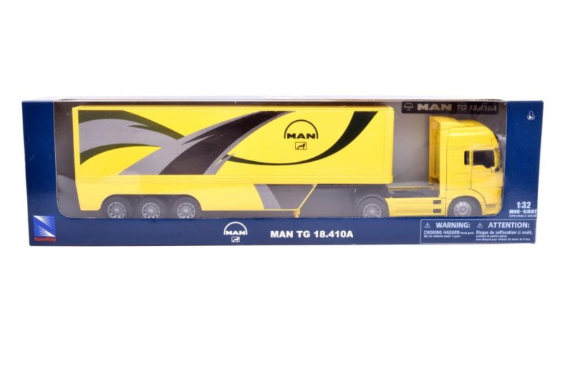 NewRay 12513 TIR CIĘŻARÓWKA MAN TG ŻÓŁTA 50 CM