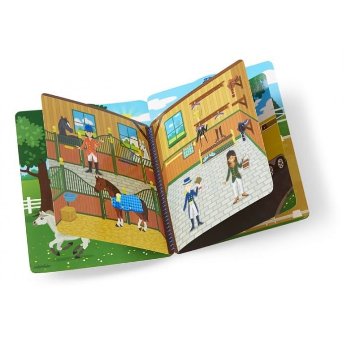 Melissa &amp;; Doug Naklejki 3D wielokrotnego użytku Stadnina koni 19410