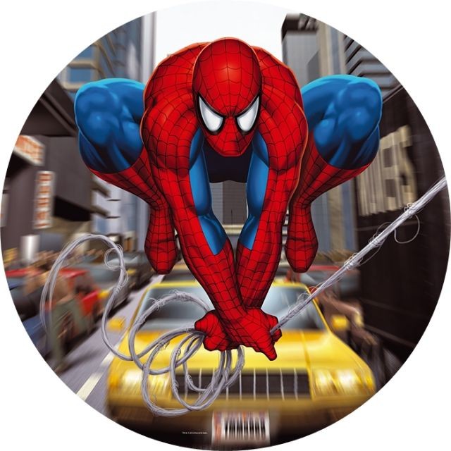 TREFL 39065 PUZZLE okrągłe Spiderman - Pajęczy skok 150 el.