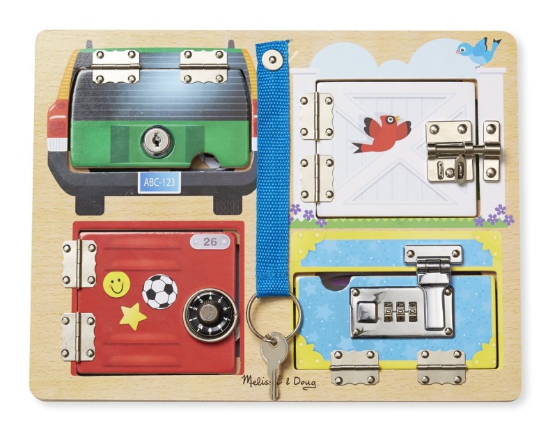Melissa &amp;; Doug Tablica z 4 Zamkami Zatrzaskami 19540