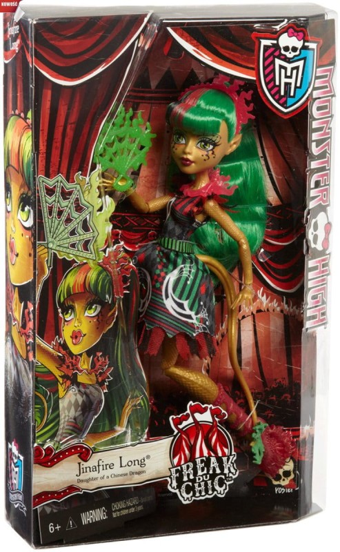 Monster High - Cyrk de Szyk – CHX96 Lalka Jinafire Long