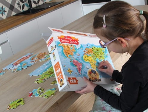 CzuCzu 5603029 Puzzle Podróżnika - Mapa Świata