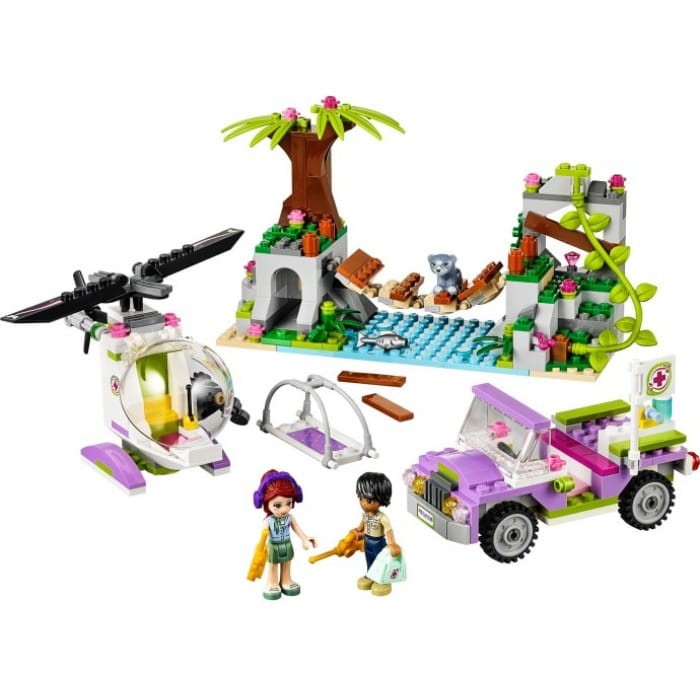Klocki LEGO FRIENDS 41036 Dżungla Ratunek na Moście Niedźwiadka