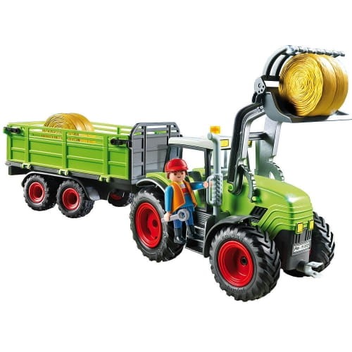 Playmobil Klocki 5121 Wielki Zielony Traktor z Przyczepą