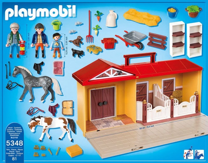 Playmobil Klocki Country 5348 Przenośna Stajnia