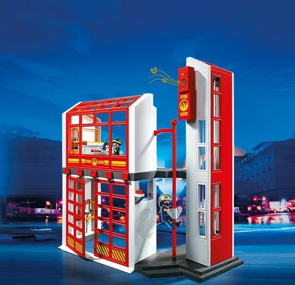 Playmobil Klocki City Action 5361 Kwatera Straży Pożarnej z Alarmem