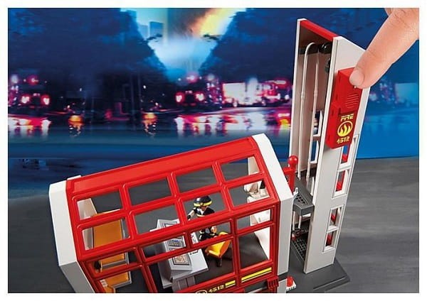 Playmobil Klocki City Action 5361 Kwatera Straży Pożarnej z Alarmem