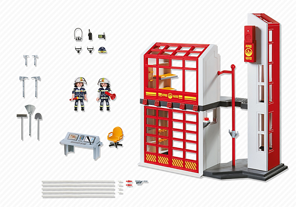 Playmobil Klocki City Action 5361 Kwatera Straży Pożarnej z Alarmem