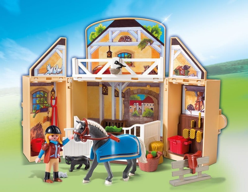Playmobil Klocki Country 5418 Stadnina Koni - Game Box