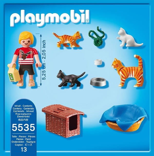 Playmobil Klocki City Life 5535 Rodzina Kotów z Koszykiem