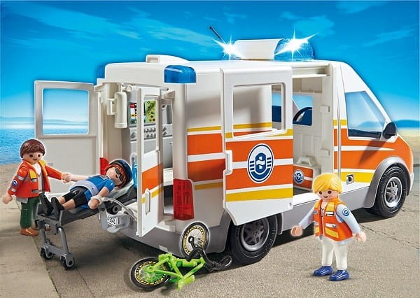 Playmobil 5541 Klocki City Action Karetka Pogotowia ze Światłem i Dźwiękiem
