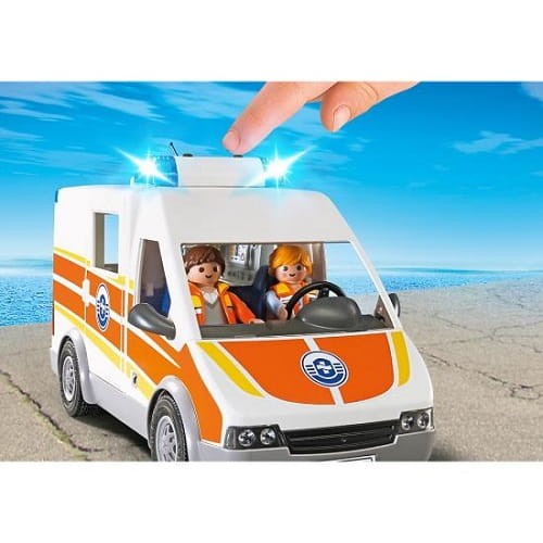 Playmobil 5541 Klocki City Action Karetka Pogotowia ze Światłem i Dźwiękiem