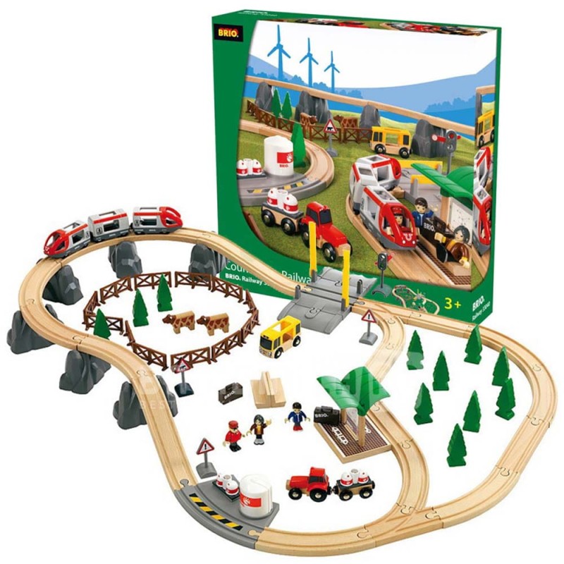 BRIO Duży Zestaw Kolejka na Wsi 33040