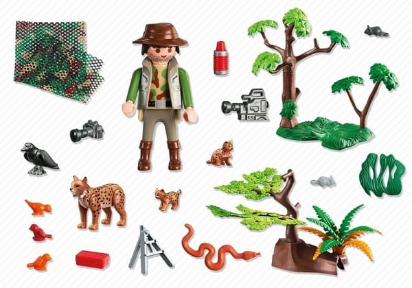 Playmobil Wild Life 5561 Rodzina rysiów z kamerzystą