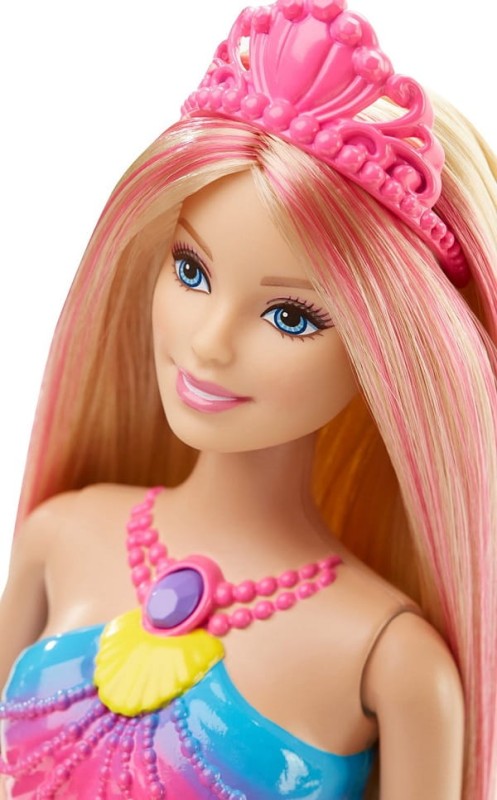 Barbie DHC40 TĘCZOWA ŚWIECĄCA SYRENKA