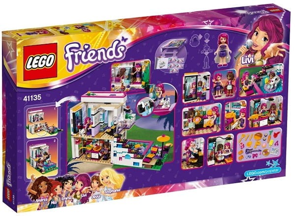 Klocki LEGO Friends 41135 Dom Gwiazdy Pop Livi